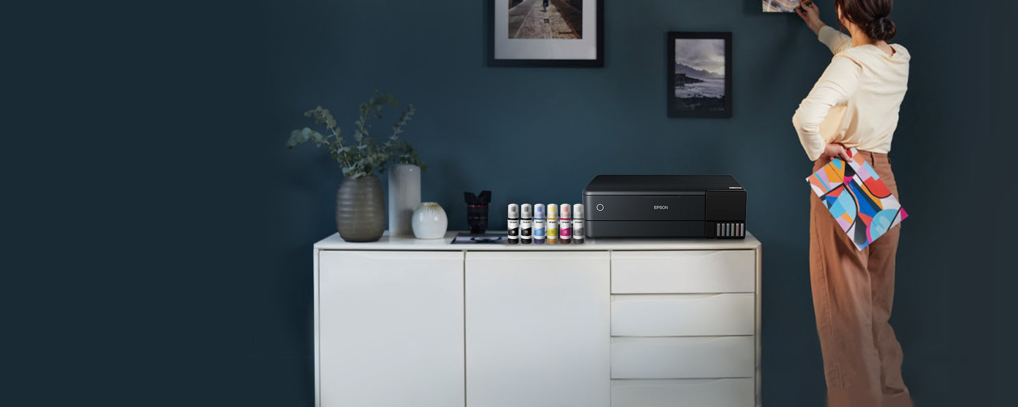 EPSON EcoTank ET-8550 MFP colour inkjet refillable A3 16ppm Print USB LAN Wi-Fi Black