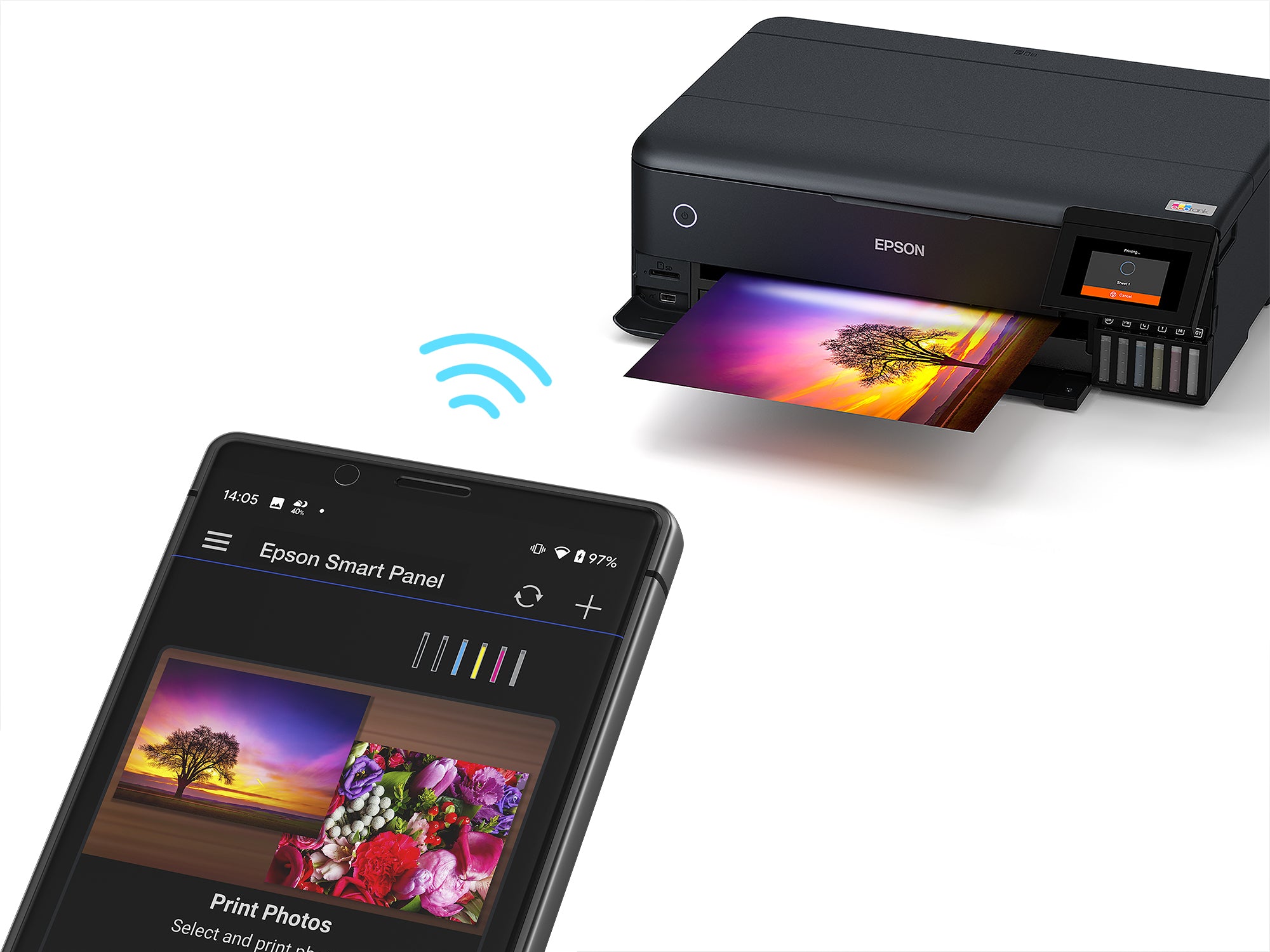 Epson EcoTank L8180 Jet d'encre A3+ 5760 x 1440 DPI 32 ppm Wifi