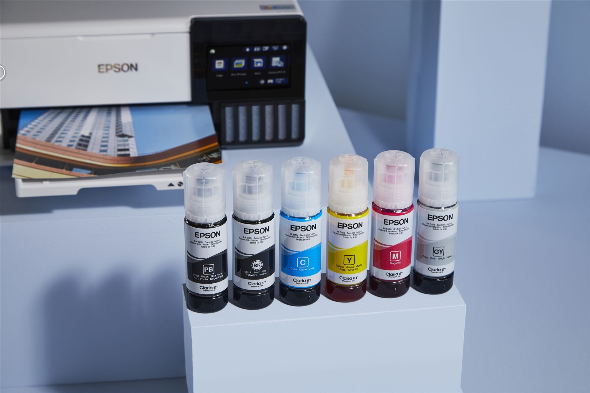 EPSON EcoTank ET-8500 MFP colour ink-jet refillable A4 16ppm print USB LAN USB host Wi-Fi white