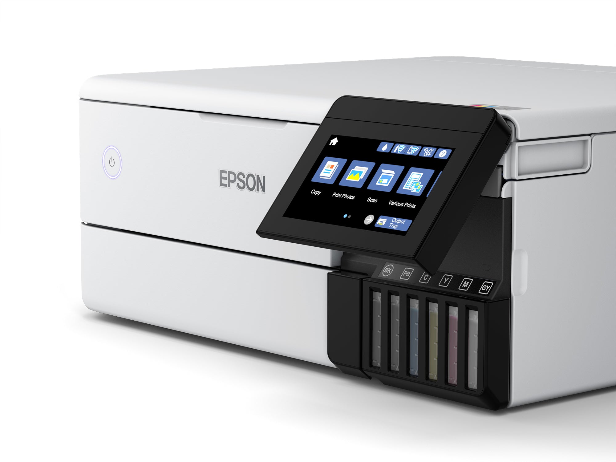 EPSON EcoTank ET-8500 MFP colour ink-jet refillable A4 16ppm print USB LAN USB host Wi-Fi white