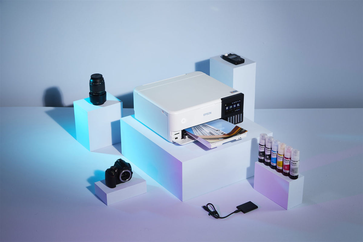 EPSON EcoTank ET-8500 MFP colour ink-jet refillable A4 16ppm print USB LAN USB host Wi-Fi white