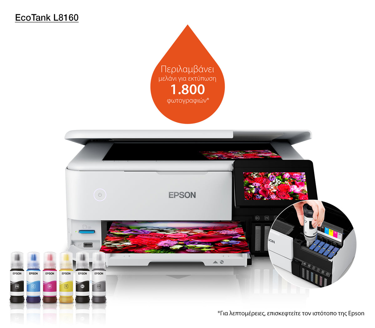 Epson EcoTank L8160 Jet d'encre A4 5760 x 1440 DPI 32 ppm Wifi