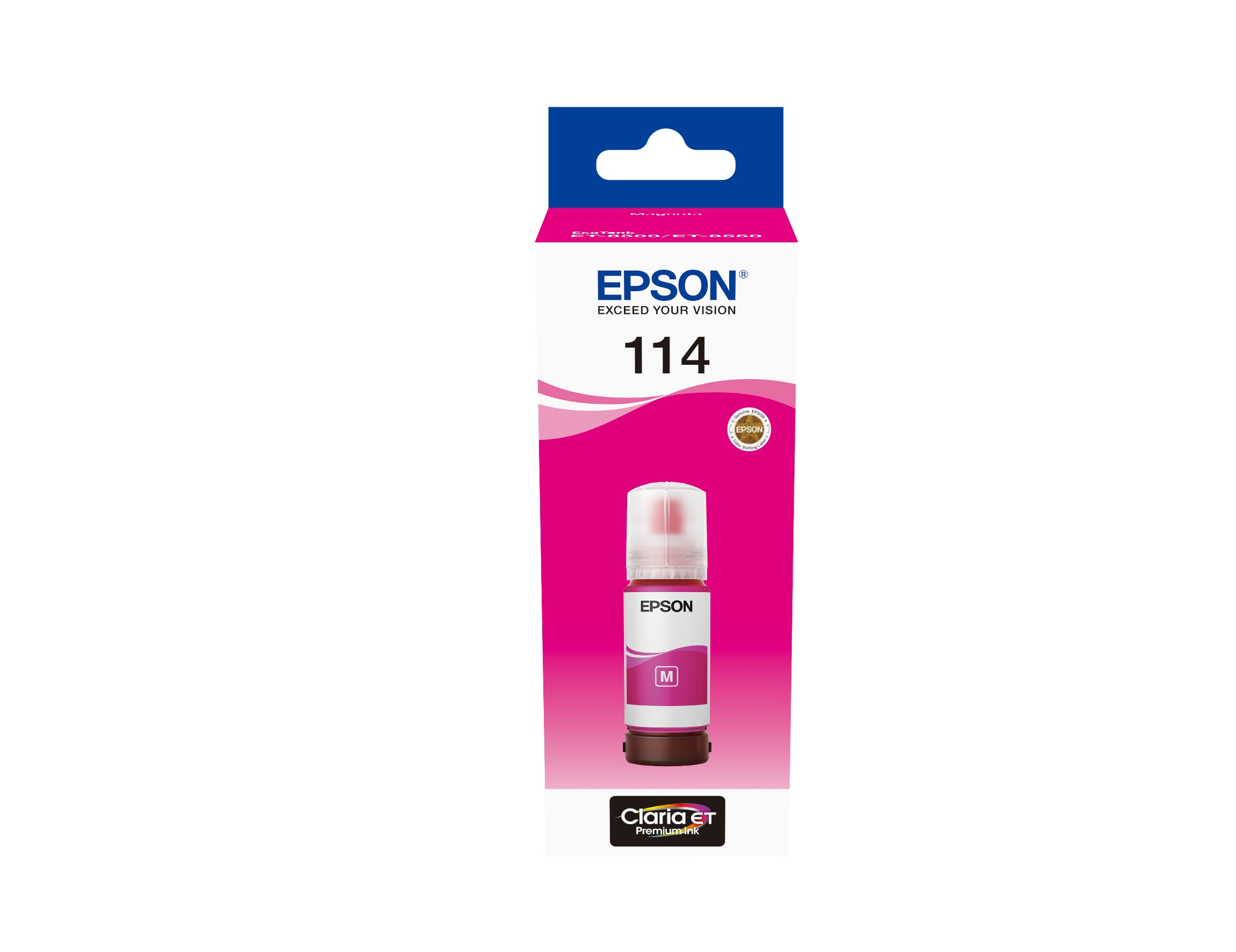 EPSON 1LB 114 EcoTank Magenta ink bottle