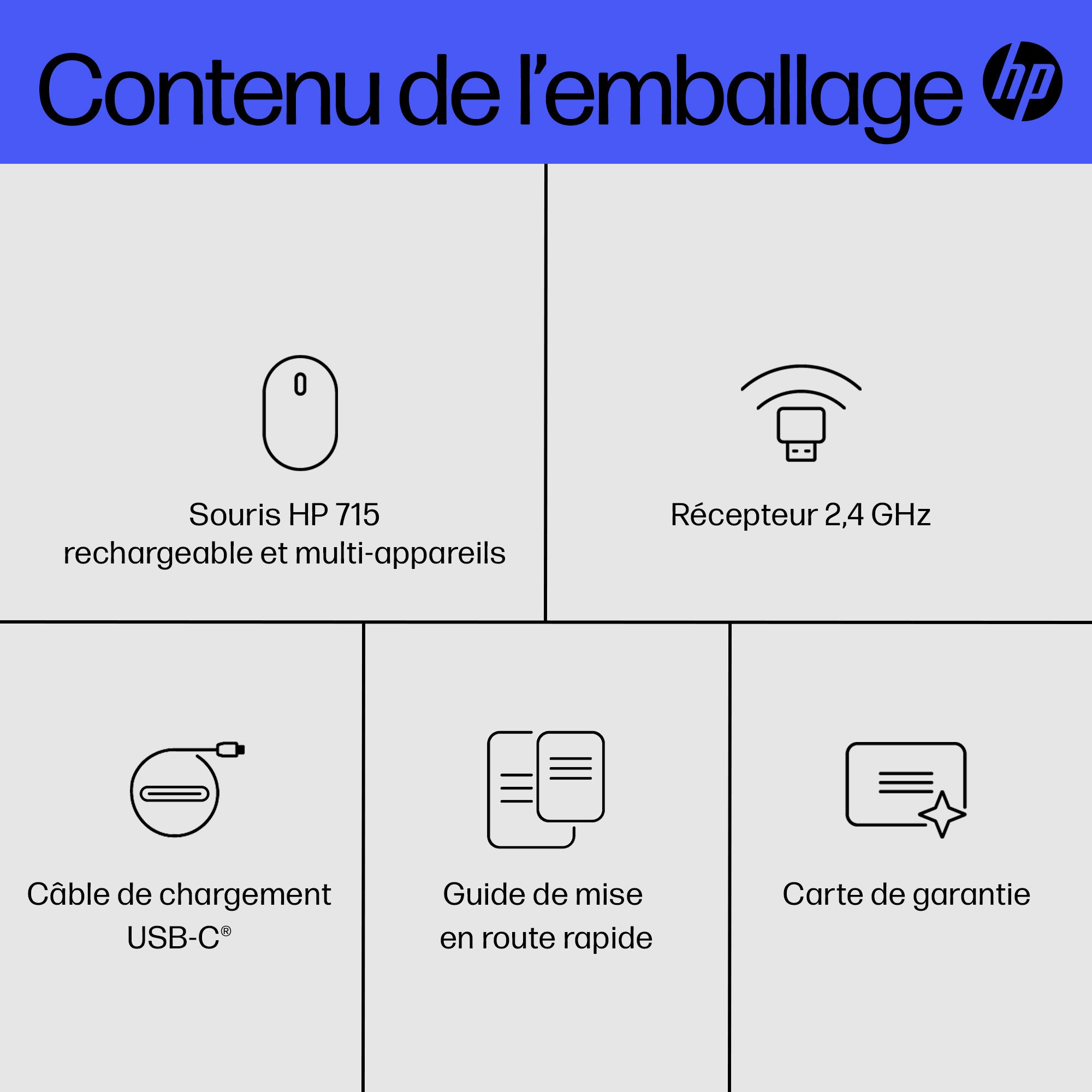 HP 715 RECHBL Mult-Dvc Bluetooth Mouse