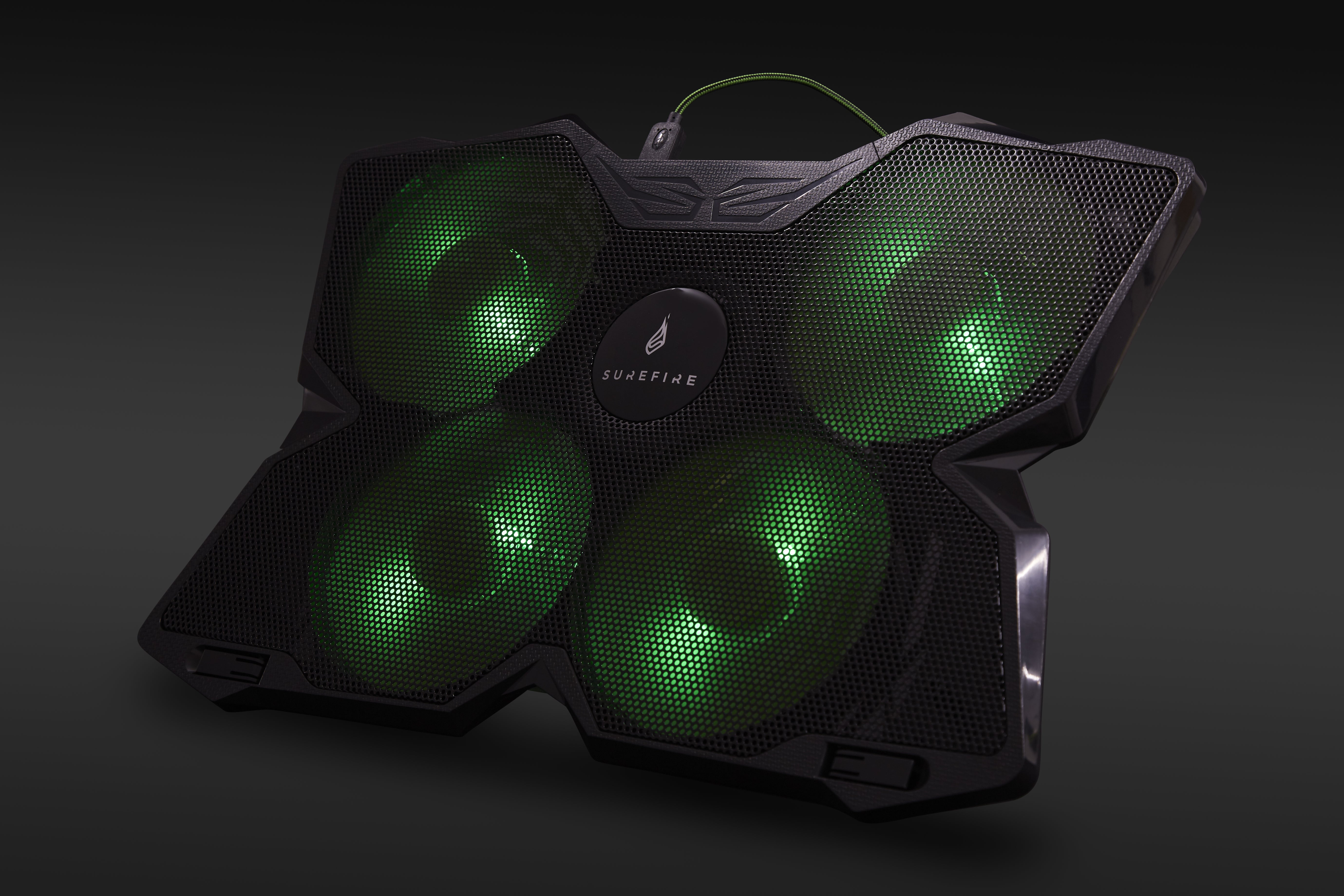 VERBATIM SUREFIRE BORA GAMING LAPTOP COOLING PAD GREEN WCF (P)