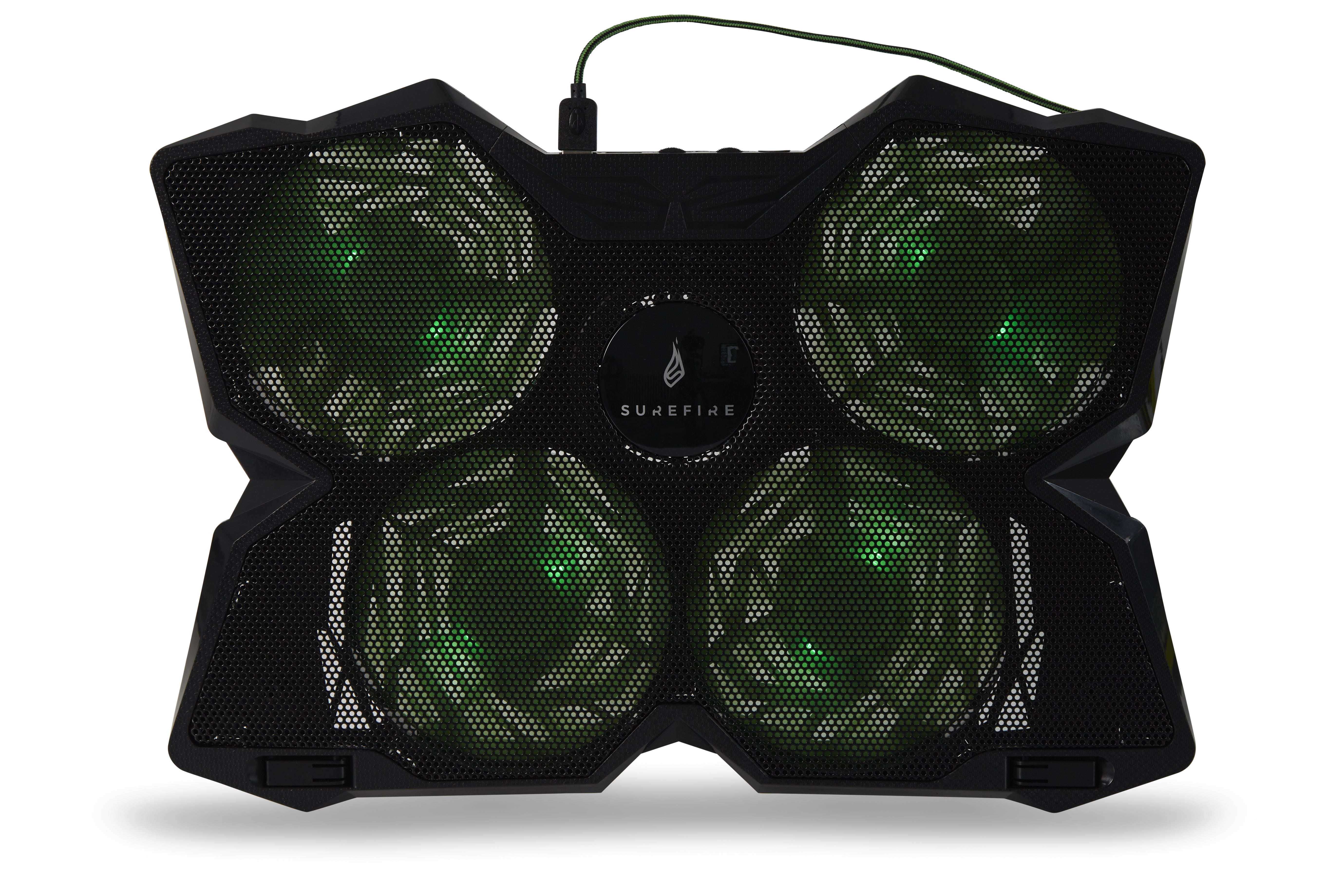 VERBATIM SUREFIRE BORA GAMING LAPTOP COOLING PAD GREEN WCF (P)