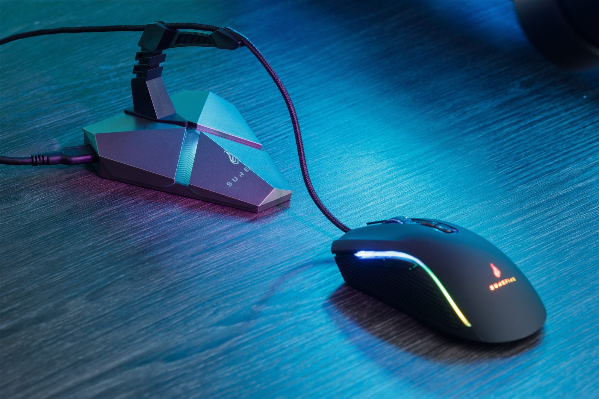 VERBATIM SUREFIRE AXIS GAMING MOUSE BUNGEE HUB WCF (P)