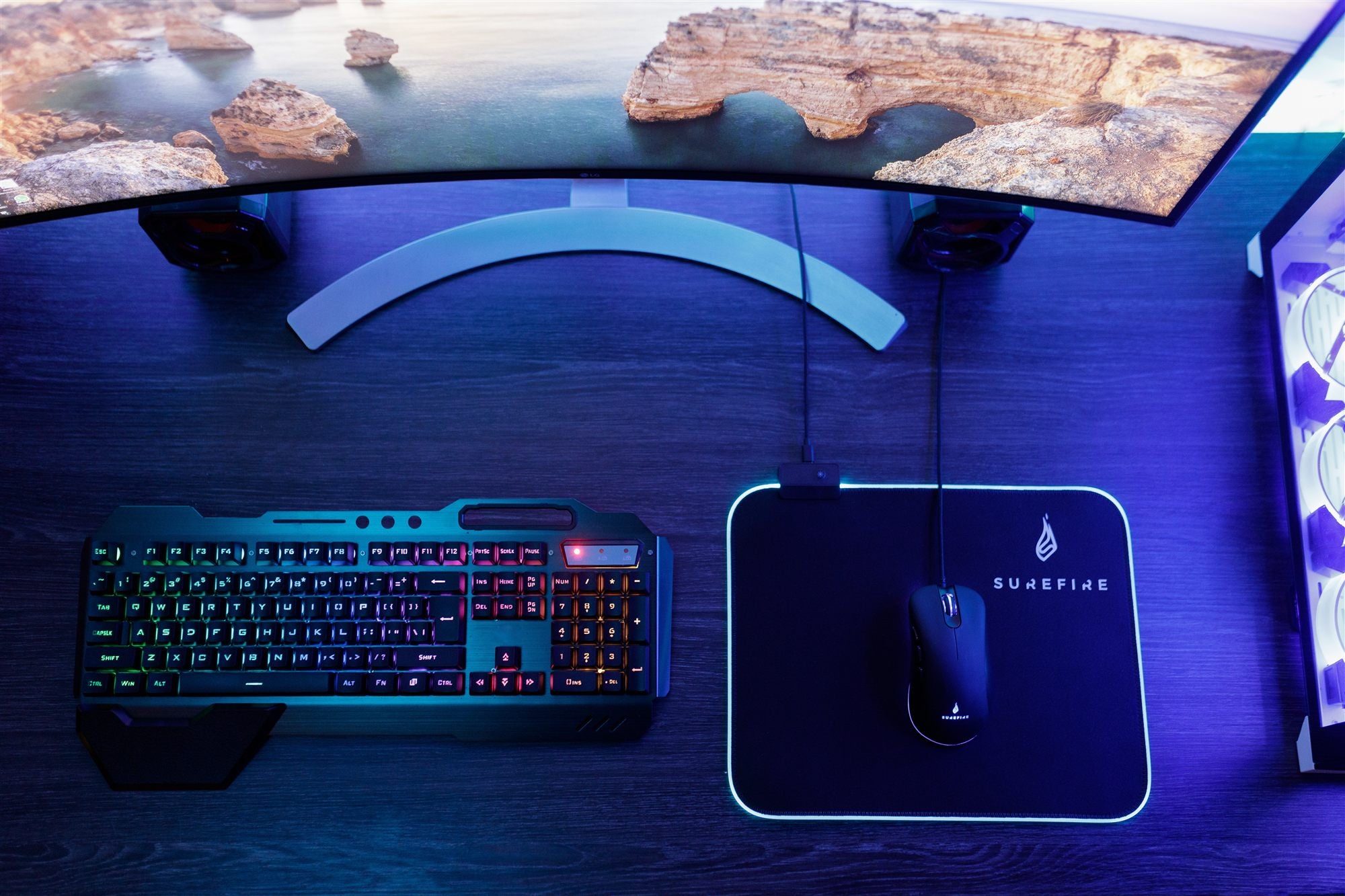 VERBATIM SUREFIRE SILENT FLIGHT RGB-320 GAMING MOUSE PAD WCF (P)