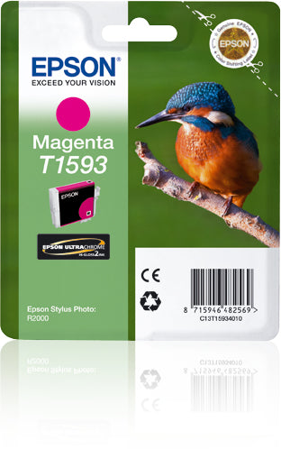EPSON 5LB T1593 ink cartridge magenta standard capacity 1-pack blister without alarm Stylus Photo R2000