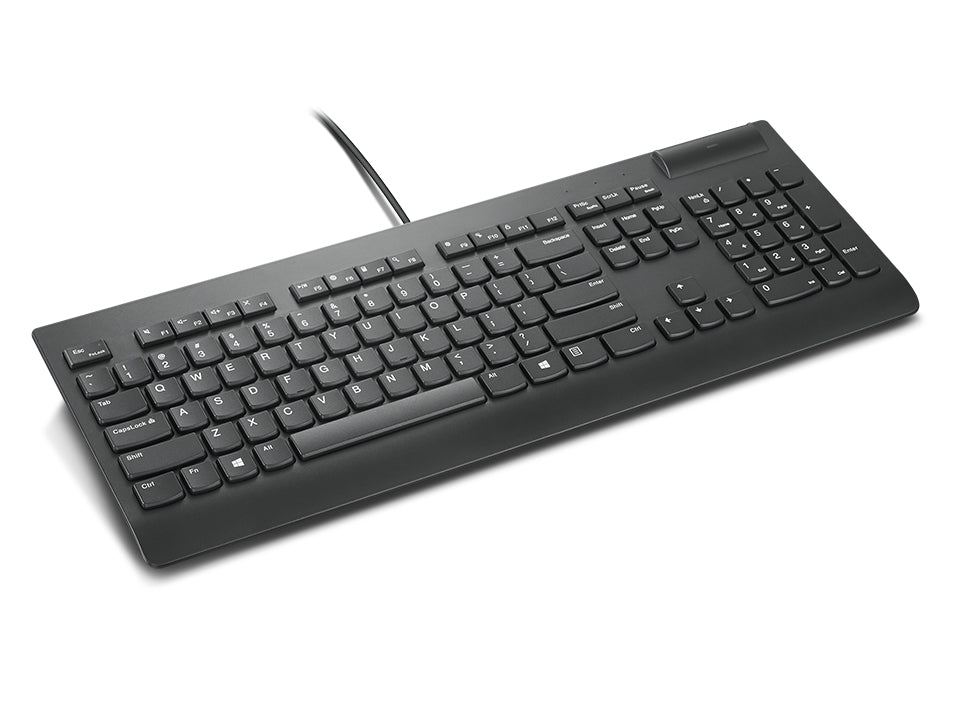 Lenovo 4Y41B69364 clavier Bureau USB Belge, Anglais britannique Noir