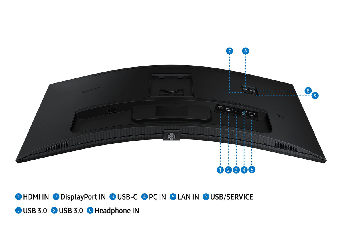 SAMSUNG LS34C652UAUXEN Ecran LED - incurvé - 34p - 3440 x 1440 UWQHD 100 Hz - VA - 350 cd/m2 - 3000:1 - 5 ms - HDMI DP USB-C HP