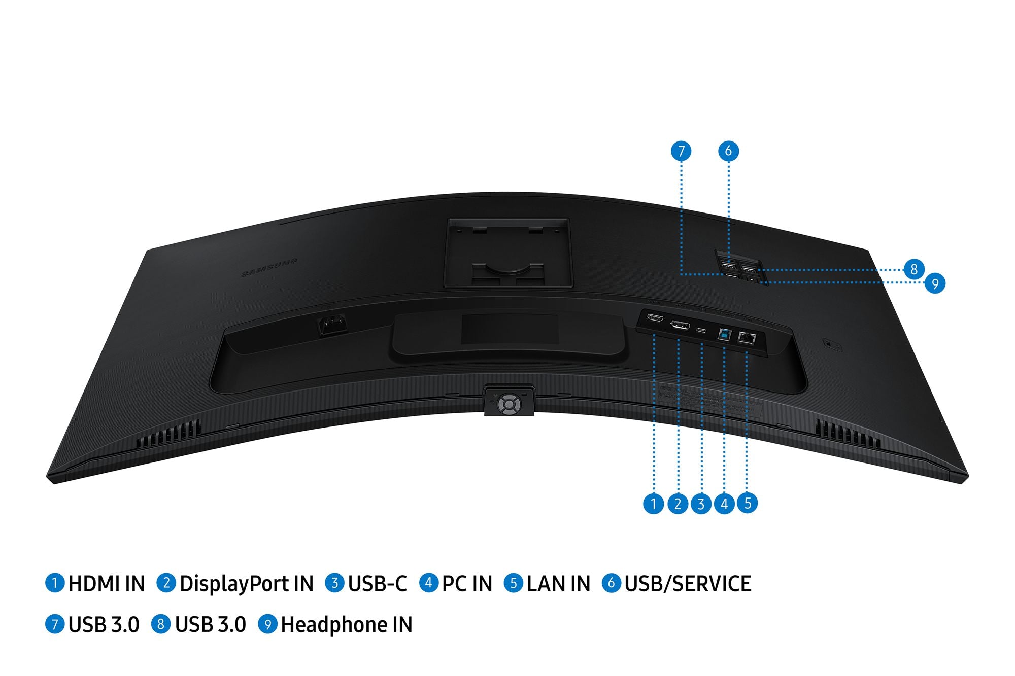 SAMSUNG LS34C652UAUXEN Ecran LED - incurvé - 34p - 3440 x 1440 UWQHD 100 Hz - VA - 350 cd/m2 - 3000:1 - 5 ms - HDMI DP USB-C HP