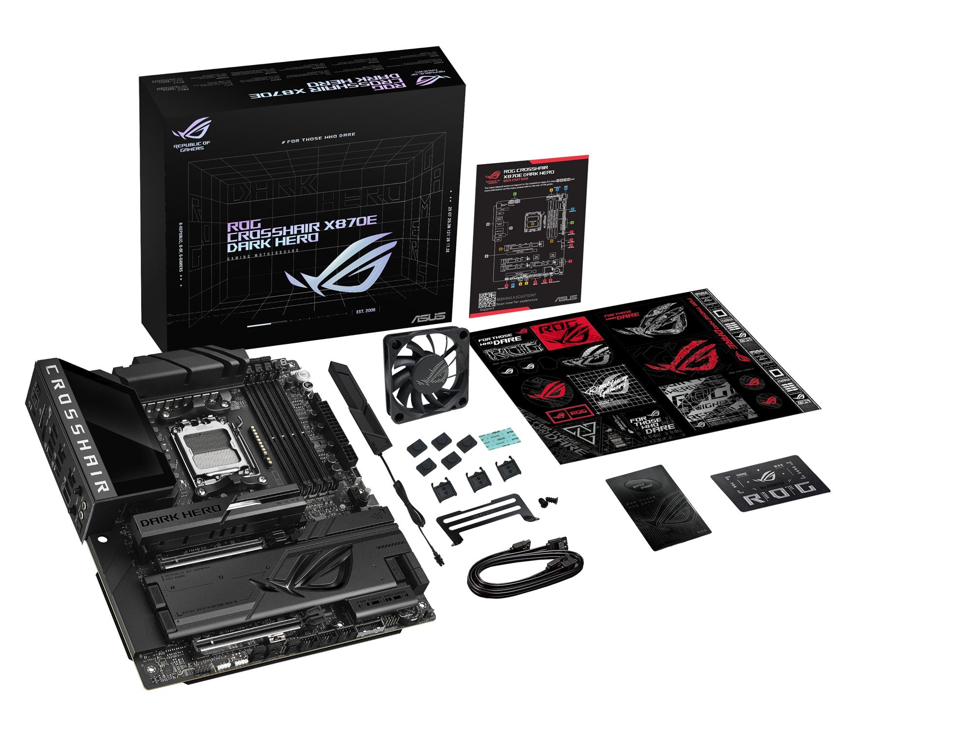ASUS ROG CROSSHAIR X870E DARK HERO AM5 DDR5 ATX motherboard 2xPCIe 5.0 5xM.2 1xHDMI