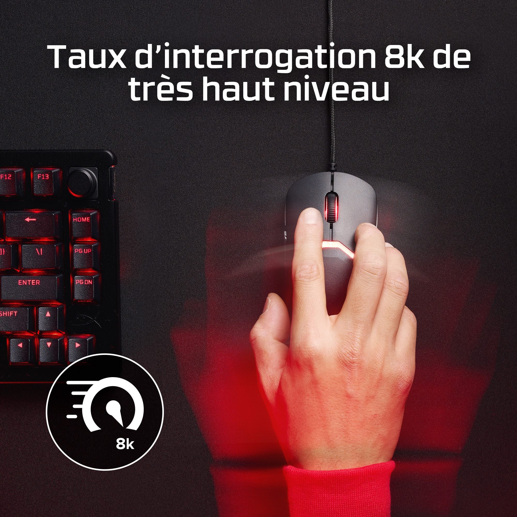 Souris Gaming HyperX Pulsefire Saga (Noire)