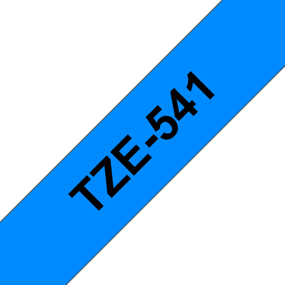 BROTHER P-TOUCH TZE-541 noir sur bleu 18mm
