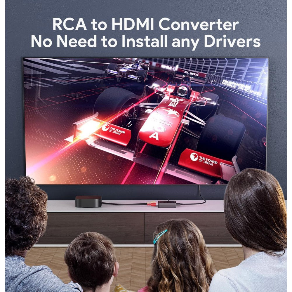Techly IDATA SPDIF-6E3 Convertisseur AV Composite Vidéo et Audio 3x RCA vers HDMI 1080p
