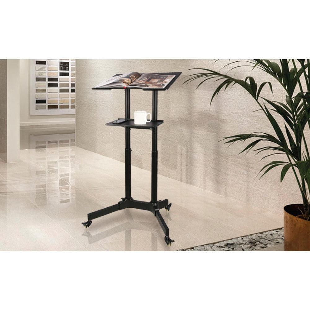Techly ICA-TB TPM-1BK Table pour ordinateur portable noire