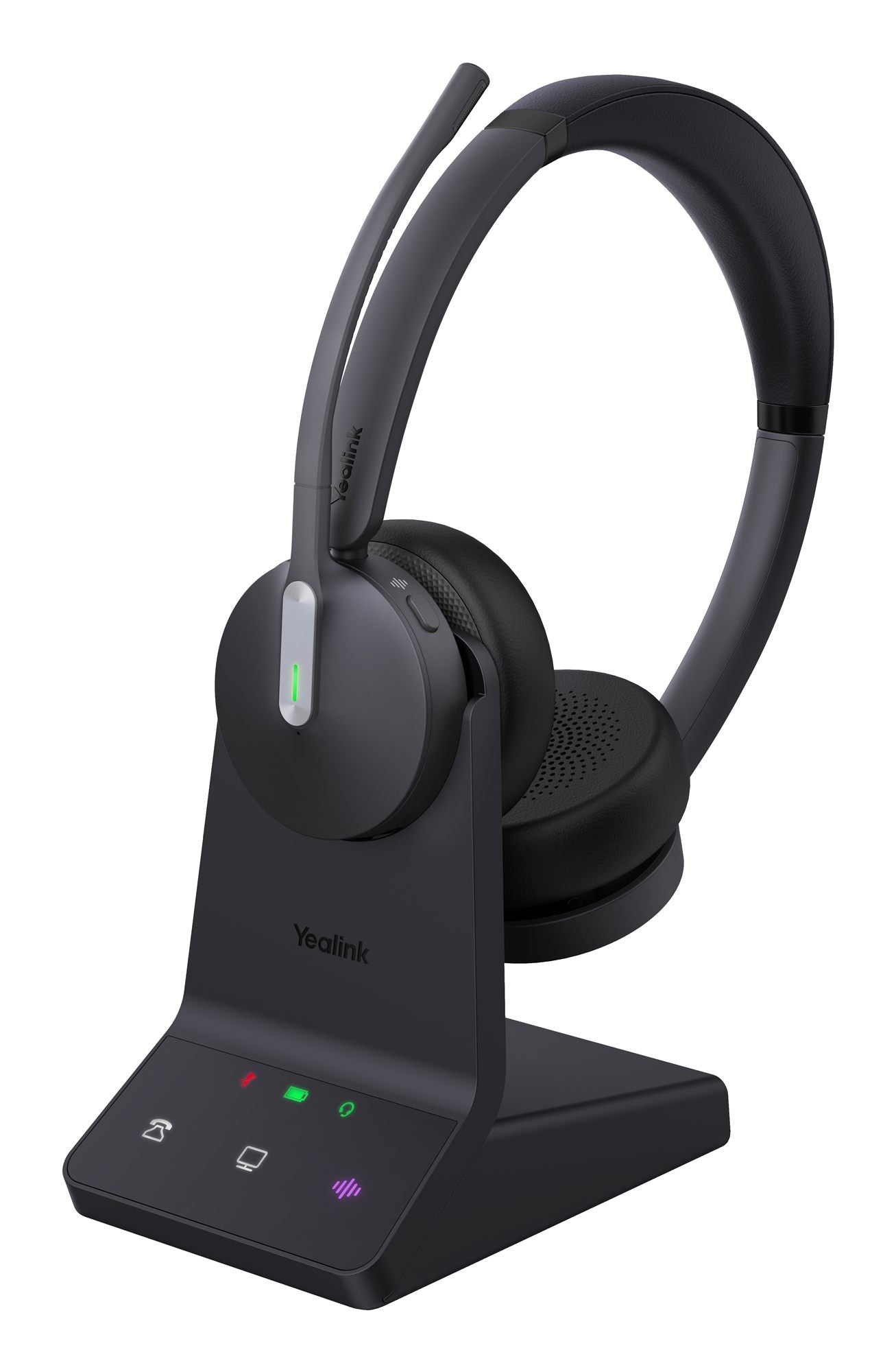 Yealink 1208673 WH64 Casque Bluetooth sans fil double pour bureau et centre d'appels
