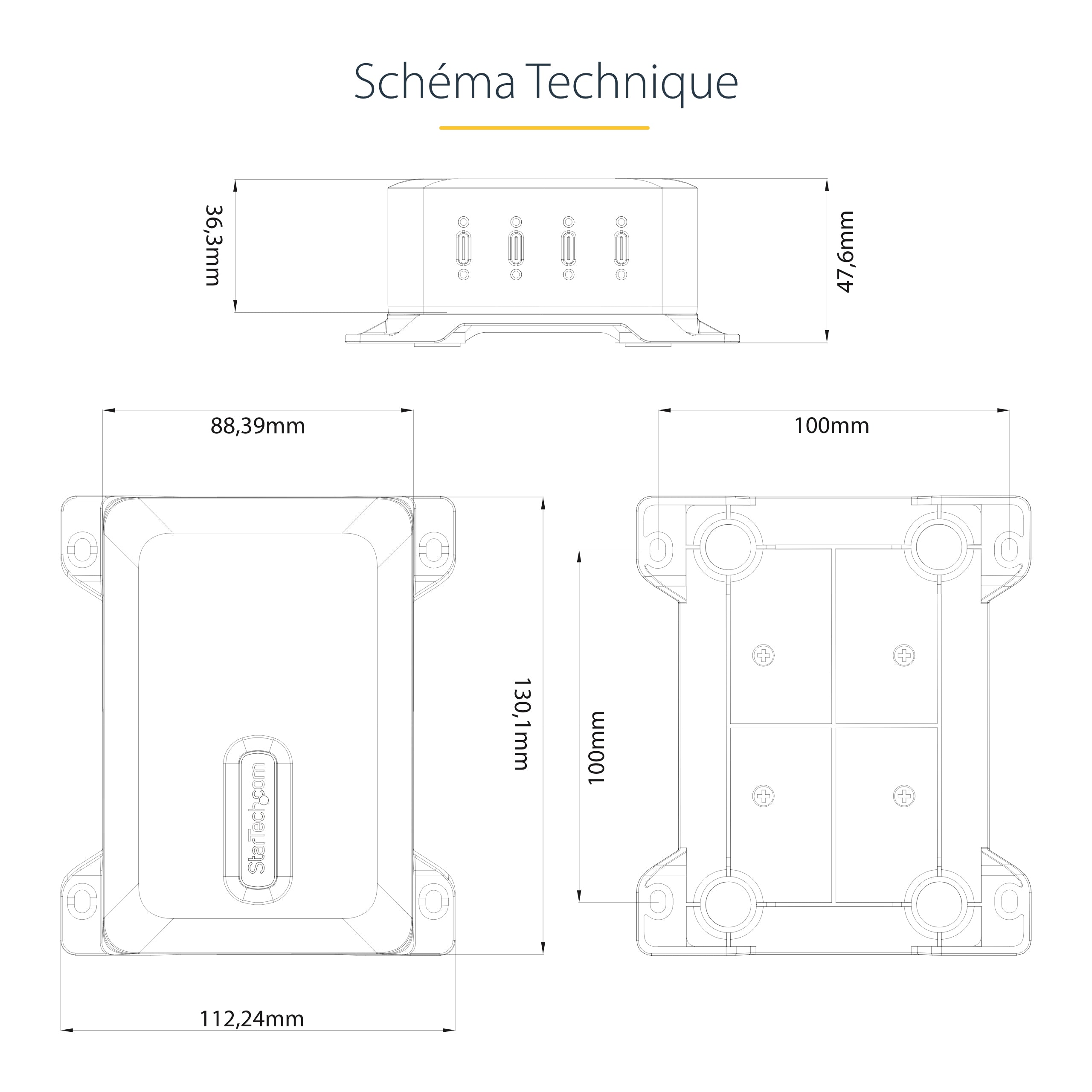 4-Port USB-C Charger 240W Total