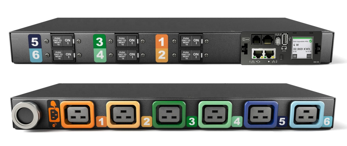 Vertiv Geist MG05M1R1-06L193-3PS56B2H10-S unité de distribution d'énergie 6 sortie(s) CA 0U Noir