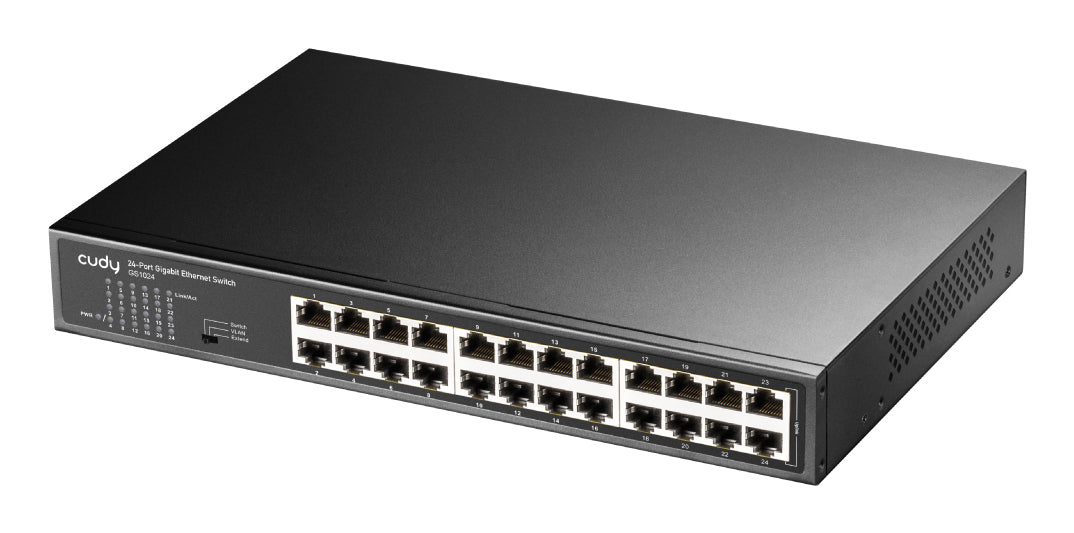 Cudy GS1024 commutateur réseau Non-géré Gigabit Ethernet (10/100/1000) Noir