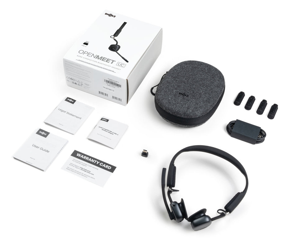 SHOKZ Casque sans-fil conduction osseuse OpenMeet UC USB-C