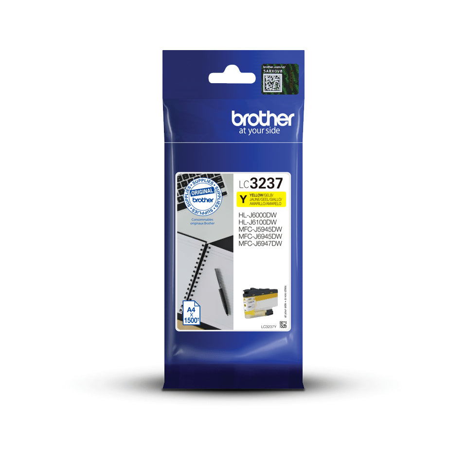 BROTHER LC-3237Y Yellow Ink 1500 pages