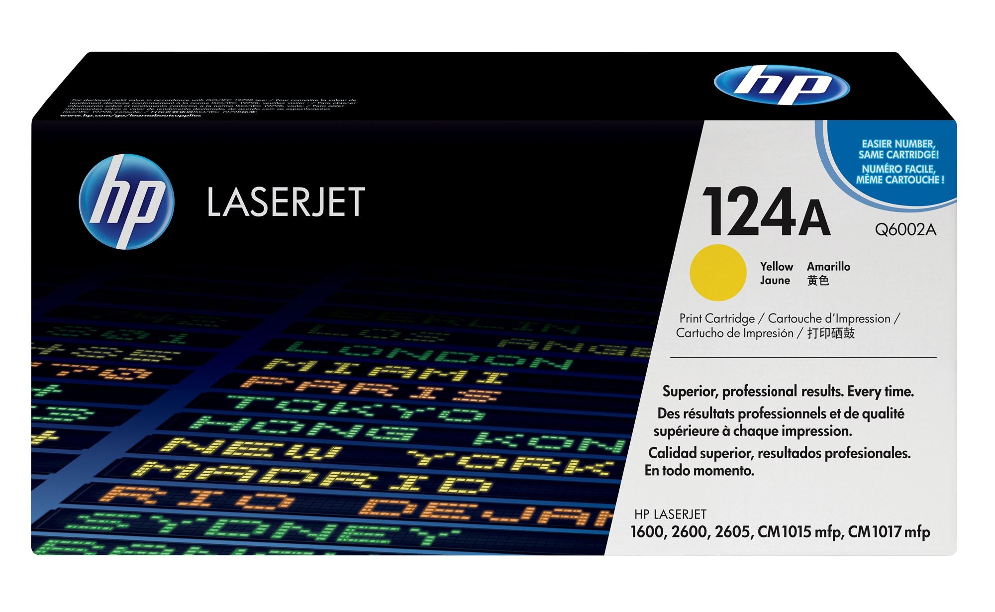 HP 124A toner LaserJet jaune authentique