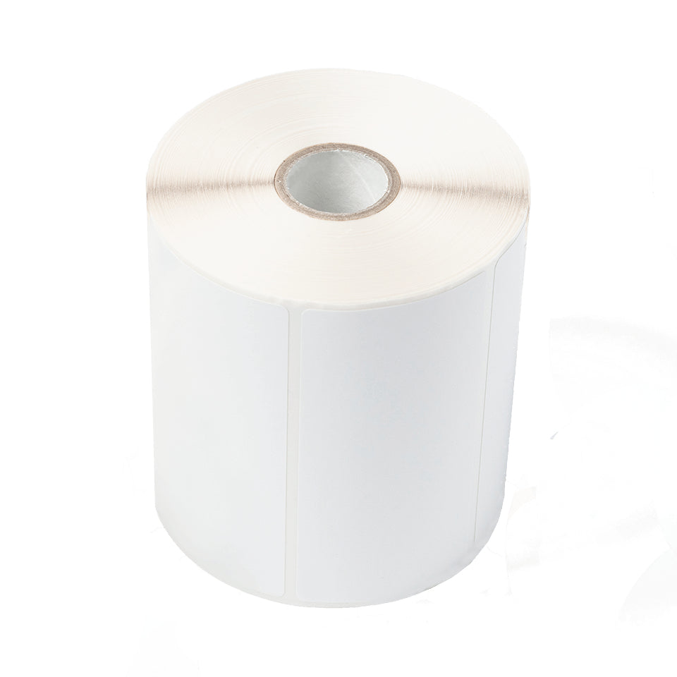 BROTHER UNCOATED THERMAL TRANSFER LABEL 102MM X 74MM 1100 LABELS PK OF 6