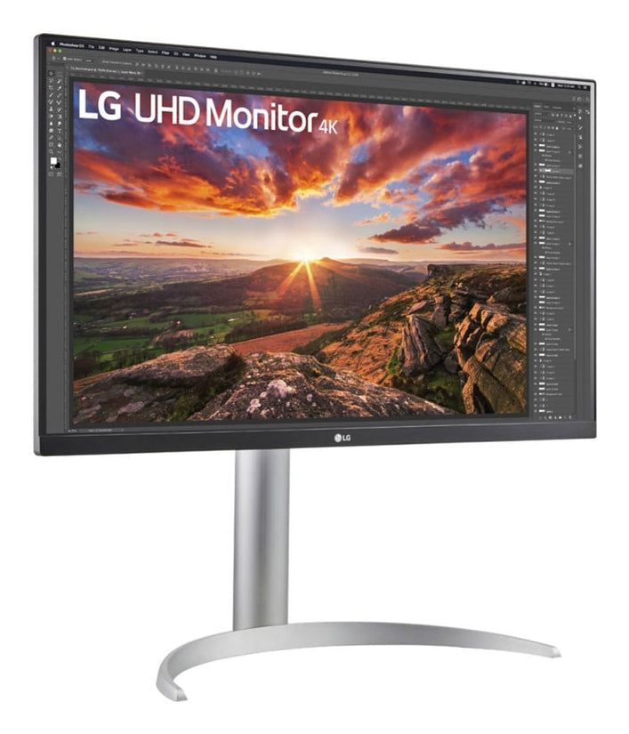 LG 27UP850K-W.AEU Écran LED - 27p - 3840 x 2160 4K UHD - IPS - 400 cd/m² - 1200:1 - DisplayHDR 400- 5ms - 2xHDMI, DP hauts parleurs