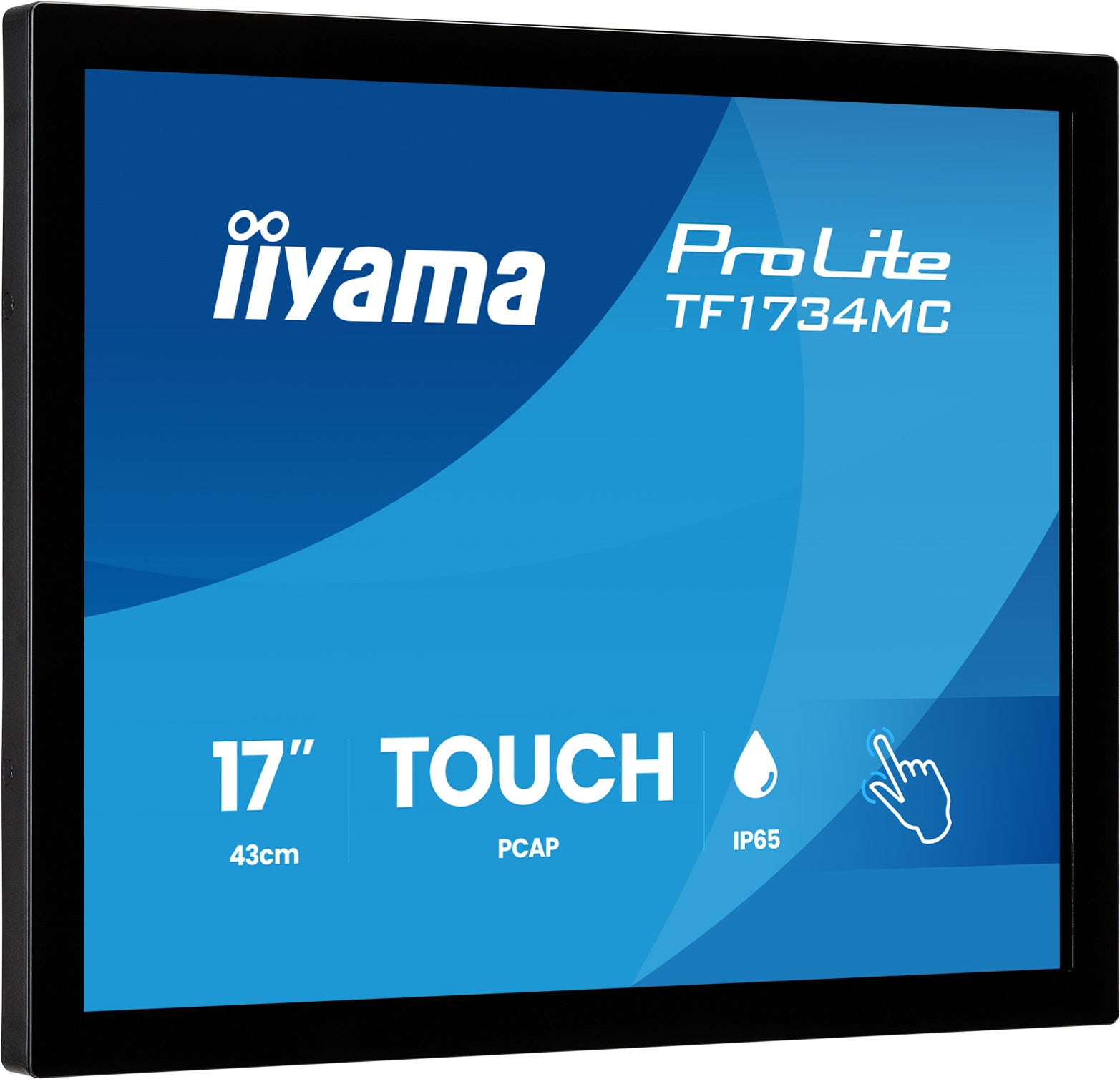 Iiyama 17 inch frameless PCAP touch monitor 1280x1024 10 point HDMI DisplayPort VGA open frame VESA