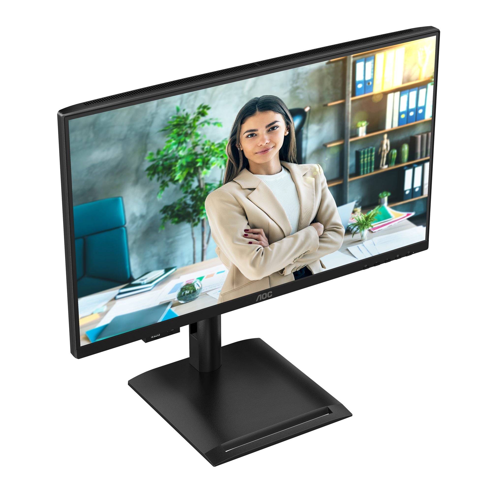 AOC 24P4CV 23.8p IPS FHD 120Hz 4ms HDMI DP USB C PD96W HUB USB Speakers HAS 150mm