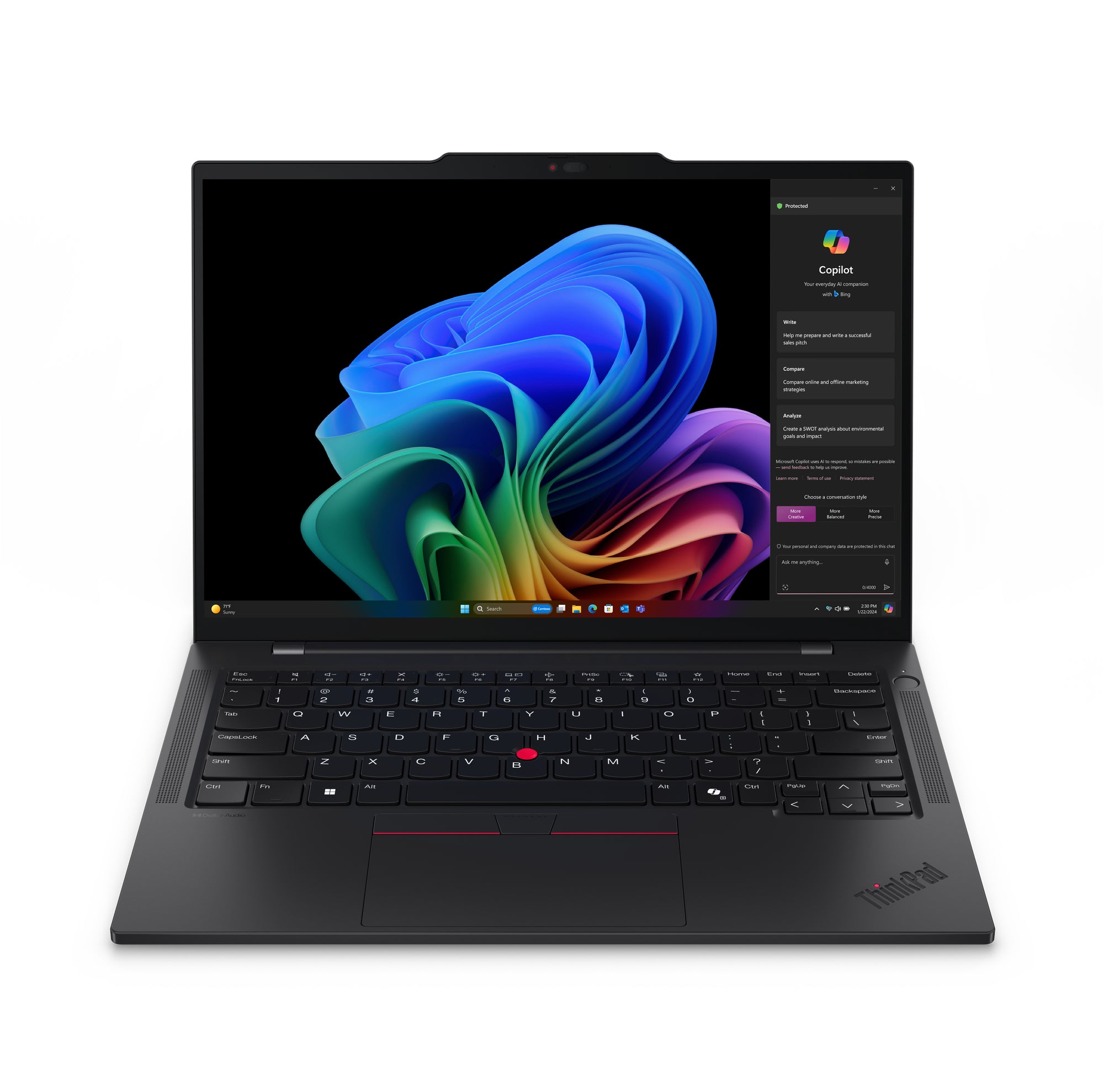 LENOVO ThinkPad - T14s - G6 - 14" WUXGA - Tactile - Qualcomm - Snapdragon X Elite - W11Pro - 32Go RAM - 512Go SSD - Copilot+ PC