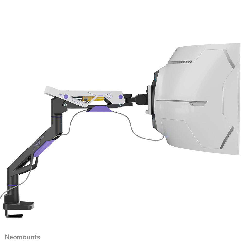 NEOMOUNTS ACE DS70-256BL1-Support à fixer gaming pour écran simple - 24-57" - 2-30 kg -ressort à gaz - arrêt à 180°- inclinaison