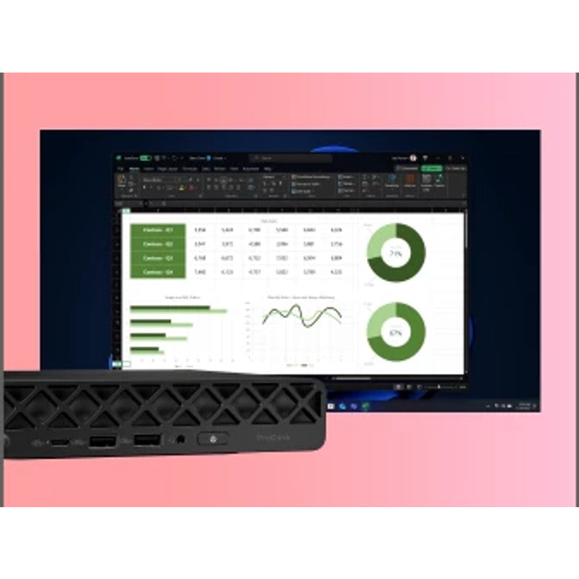 HP ProDesk 4 Mini G1i Intel Core Ultra 5 225T 24Go DDR5 512Go SSD W11P 1-1-1 Wty