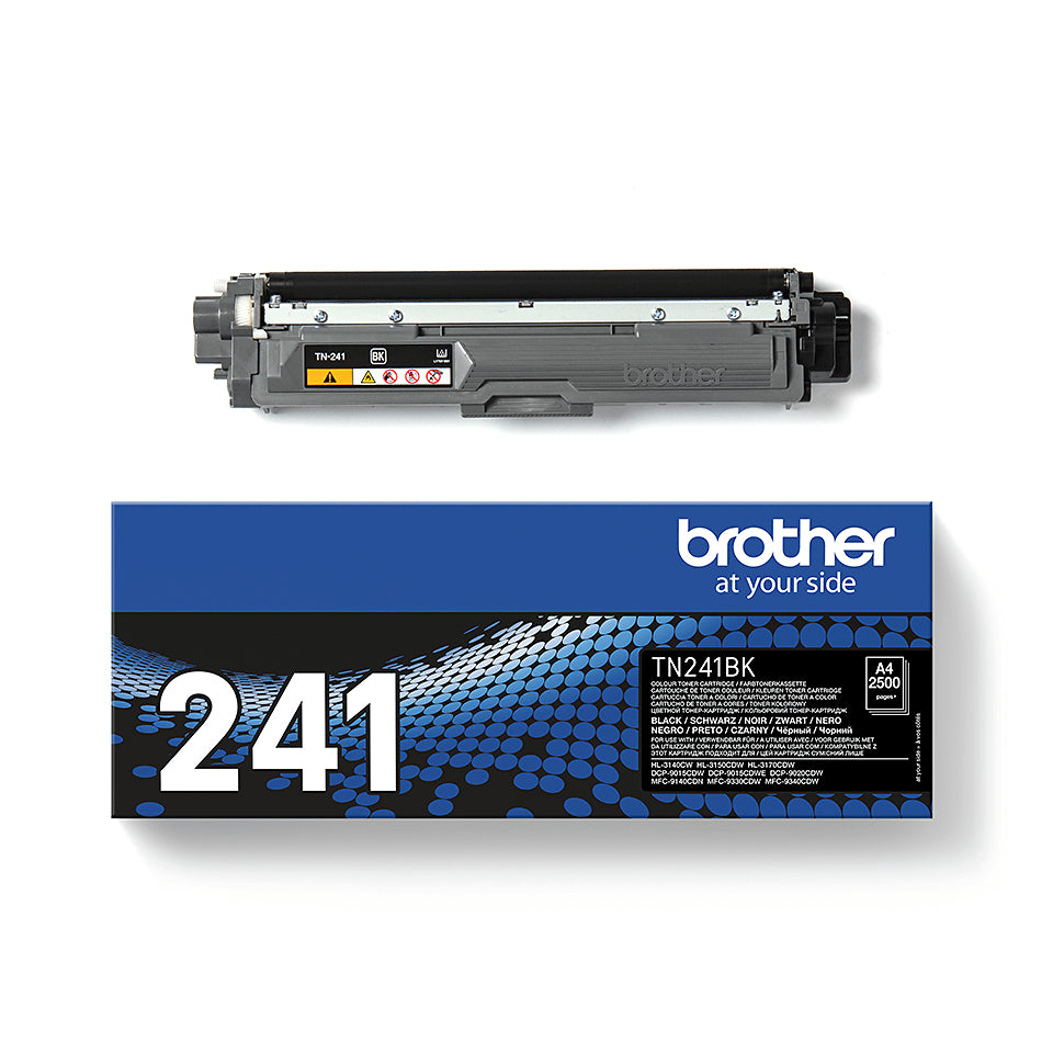 BROTHER TN241BK HL-3140CW/3150CDW/3170CDW cartouche de toner noir capacité standard 2.500 pages pack de 1