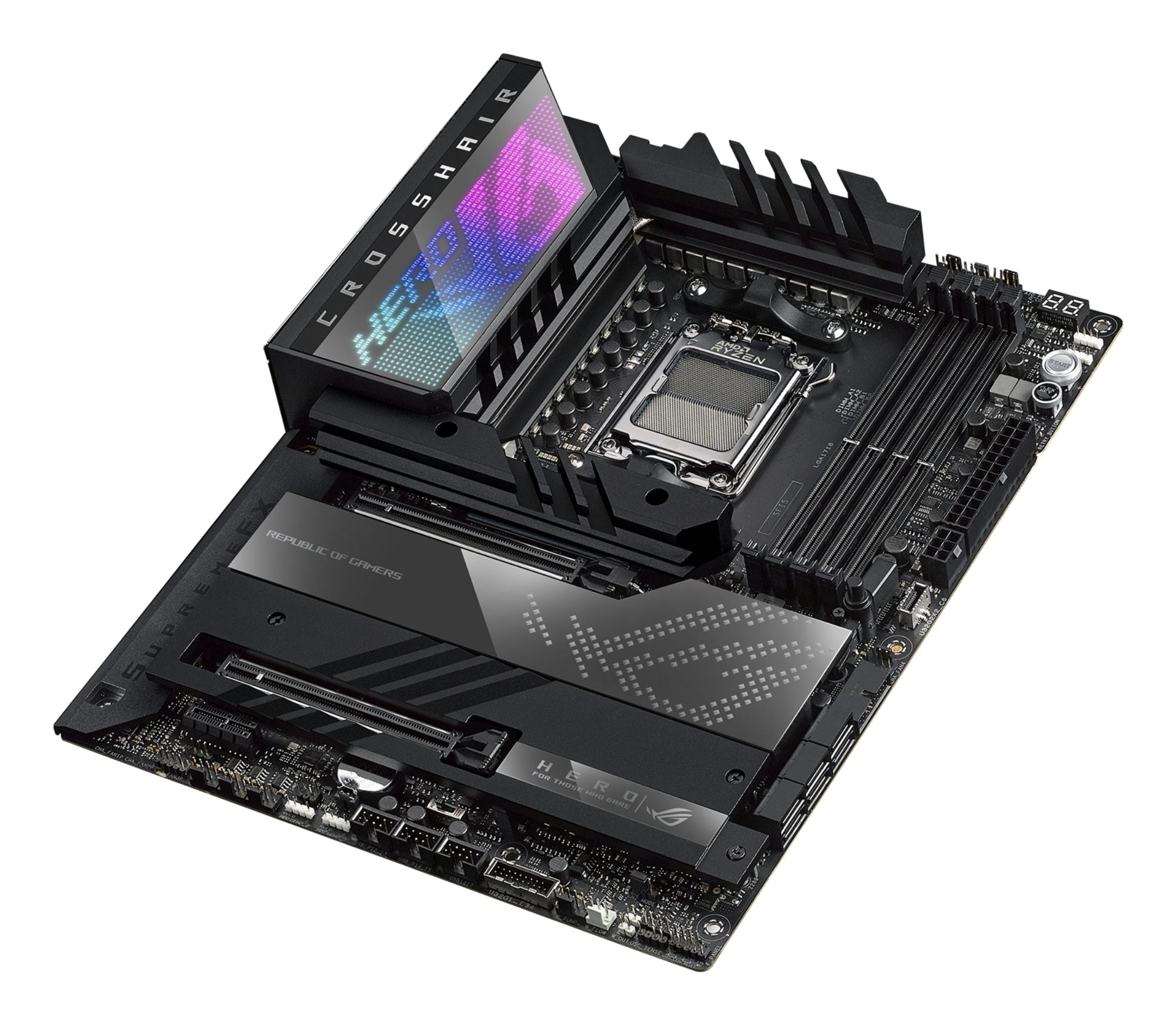 ASUS ROG CROSSHAIR X670E HERO AM5 Socket 4DDR5 2xPCIe 5.0 x16 2xUSB 4 HDMI 2.1 6xSATA 6Gb/s ATX