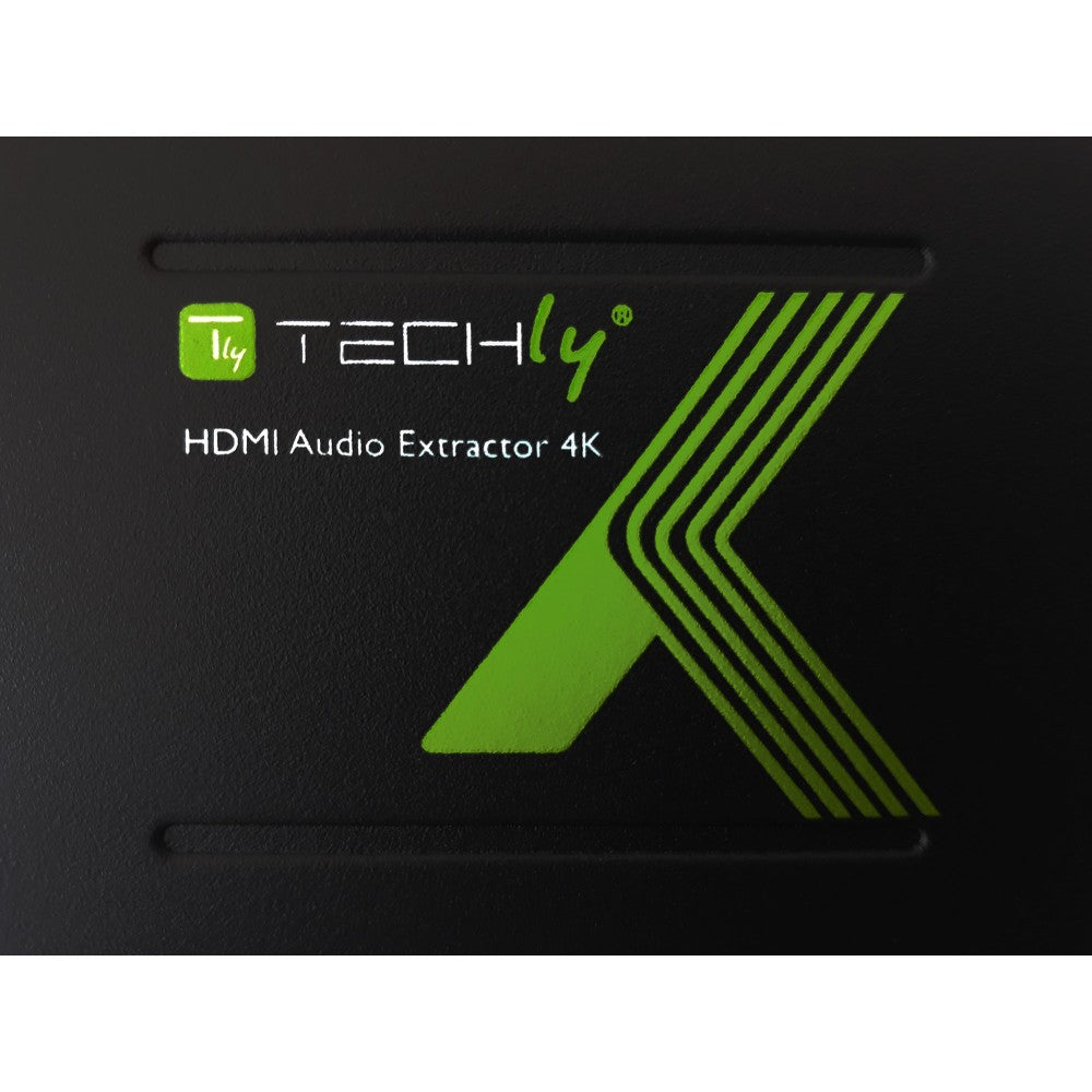 Techly IDATA HDMI-EA Extracteur audio SPDIF 5.1CH, RCA analogique 2CH avec HDMI 4K60Hz