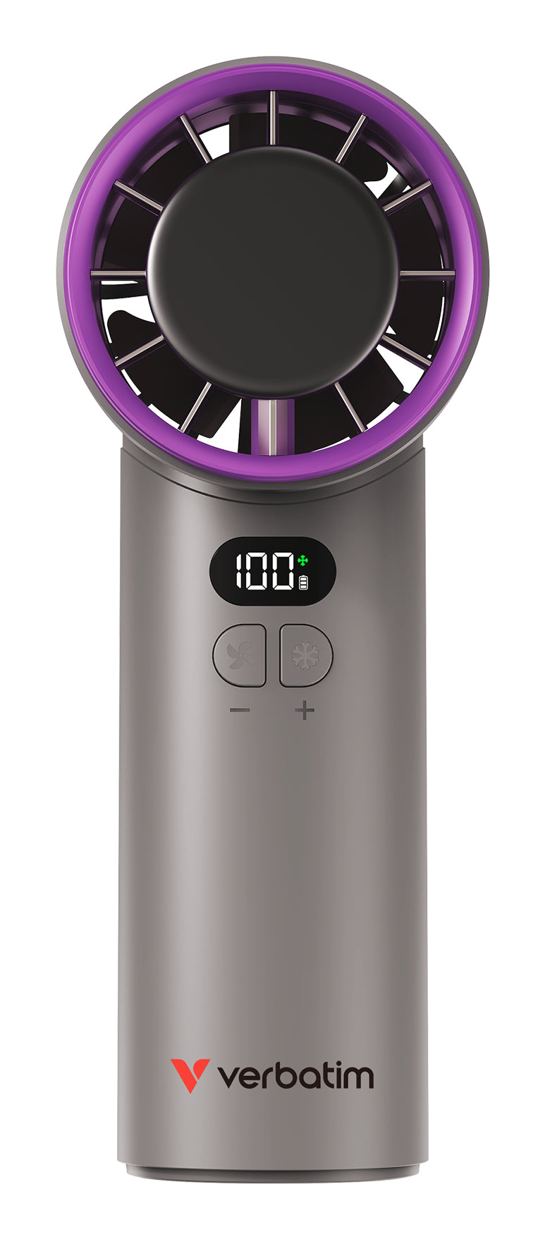CooleneGo IceTouch Handheld Fan Grey/Pur