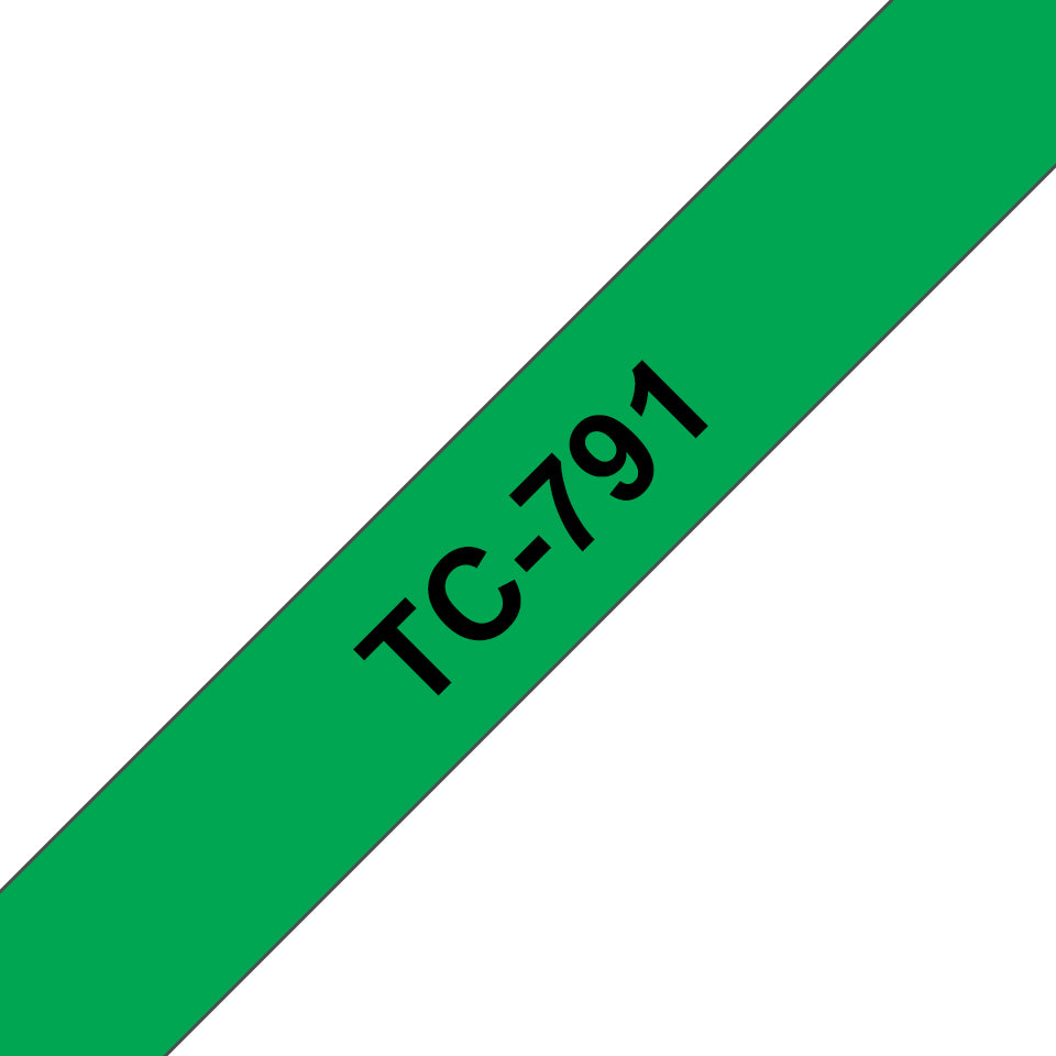 Tape/9mm black on green