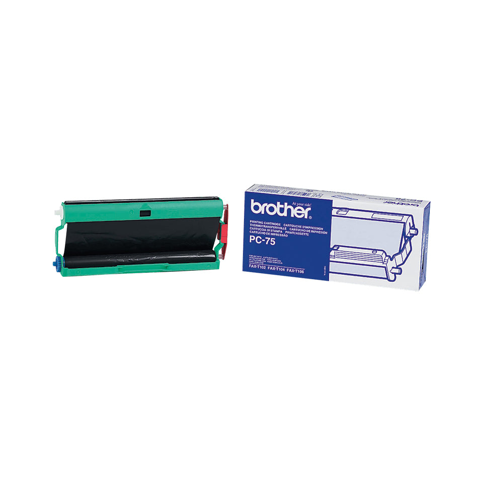 BROTHER PC-75 cassette ruban noir 144 pages pack de 1