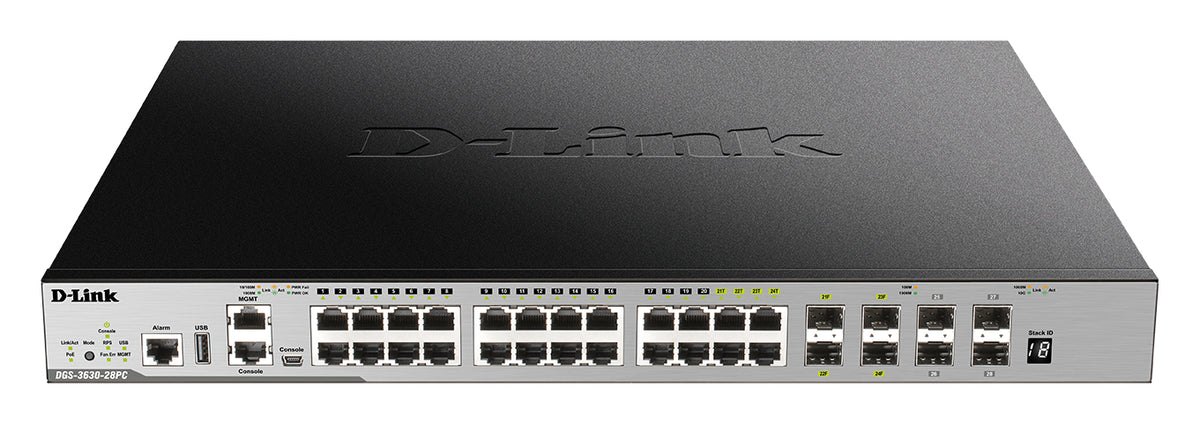 D-LINK 28-Port Layer 3 Gigabit PoE Stack Switch (SI)