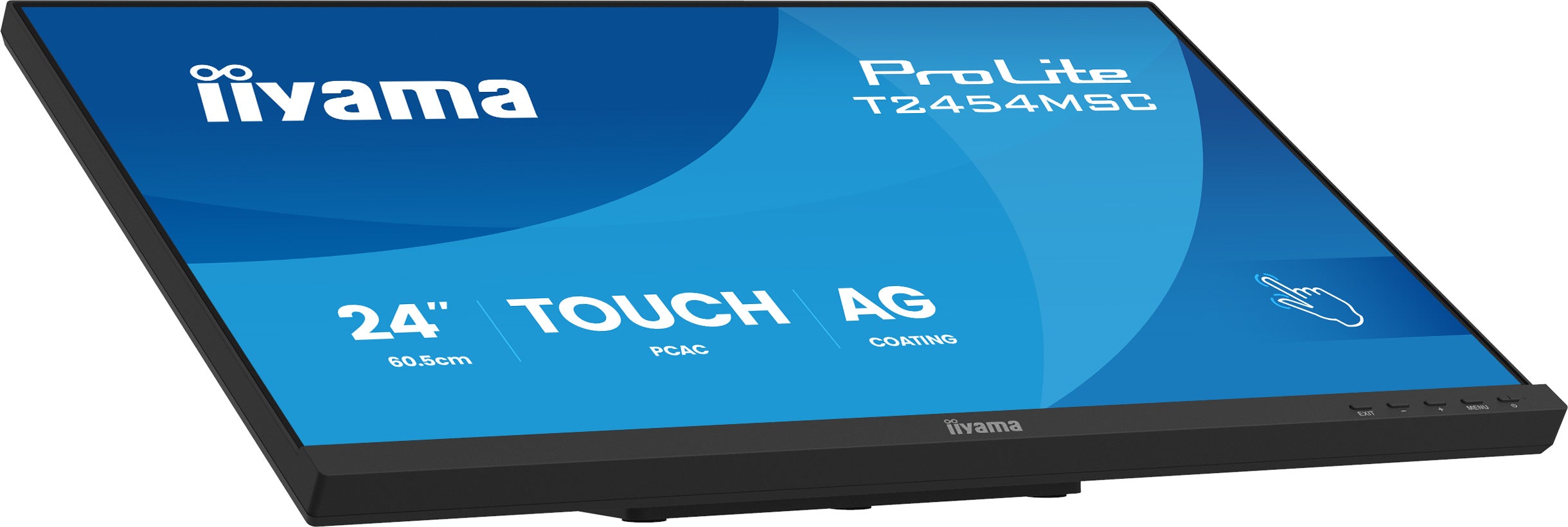 "iiyama T2454MSC-B3AG 24"" InCell PCAP 10P Tactile Anti-reflet 25% Haze 1920x1080 IPS-panel Bords fins Haut-parleurs DisplayPort"