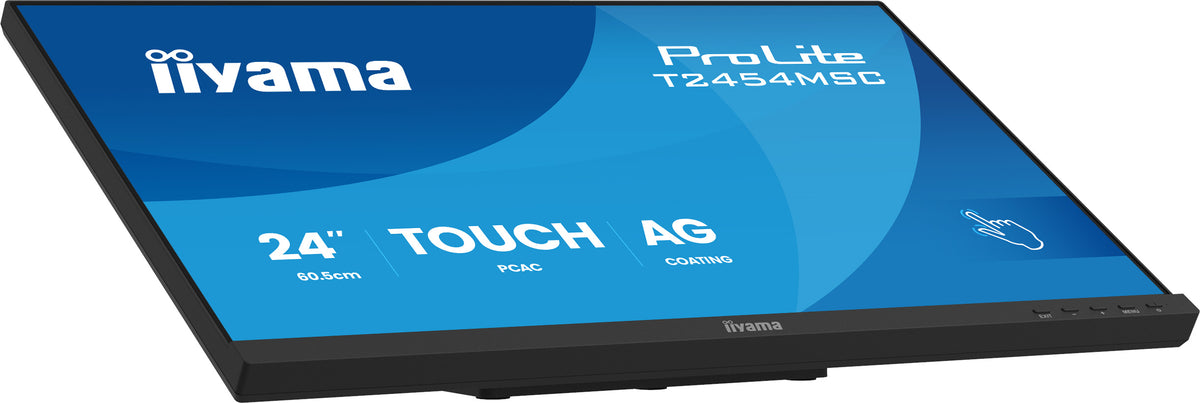 "iiyama T2454MSC-B3AG 24"" InCell PCAP 10P Tactile Anti-reflet 25% Haze 1920x1080 IPS-panel Bords fins Haut-parleurs DisplayPort"