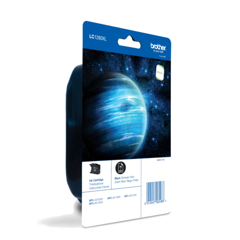 BROTHER LC-1280 cartouche dencre noir très haute capacité 2.400 pages 1-pack blister sans alarme
