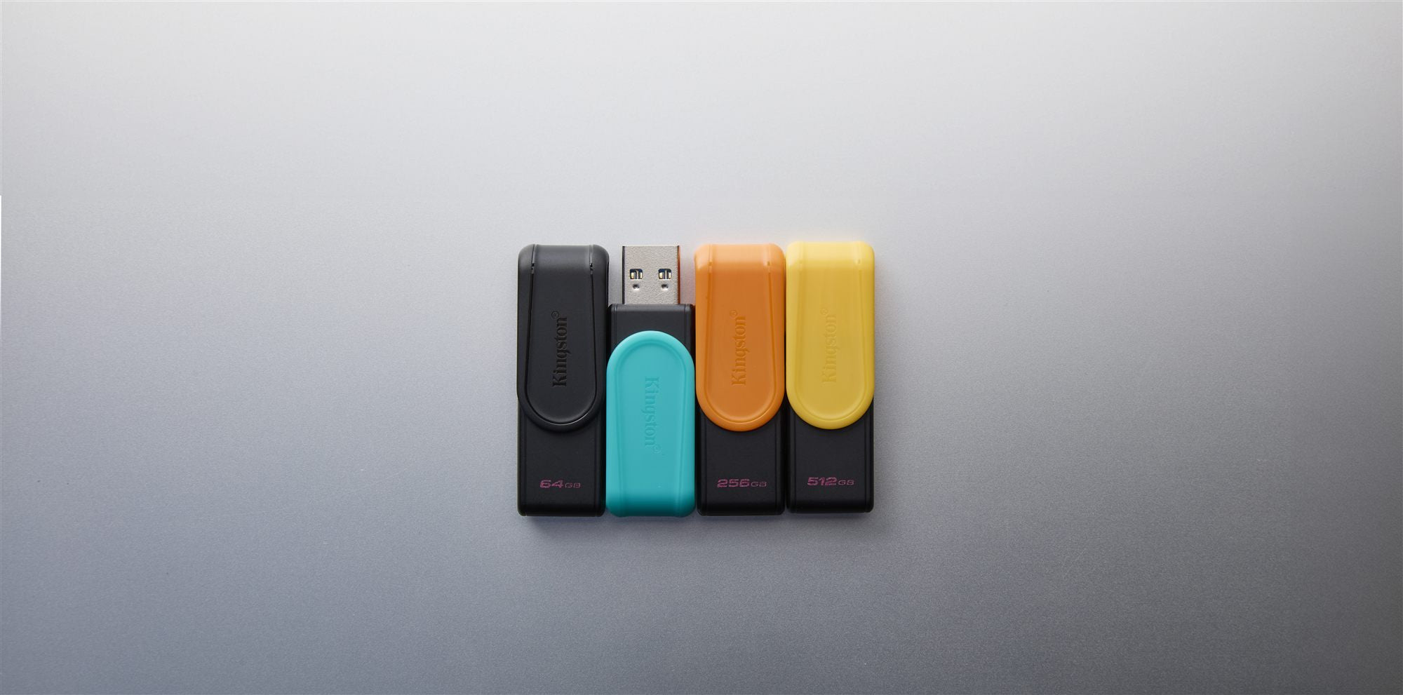 KINGSTON 512Go Portable USB 3.2 Gen 1 DataTraveler Exodia S Black/Yellow