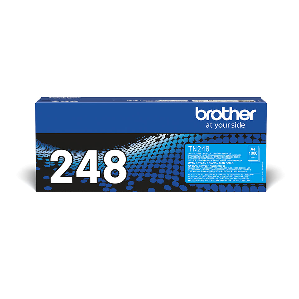 BROTHER TN248C Cyan Toner Cartridge ISO Yield 1.000 pages