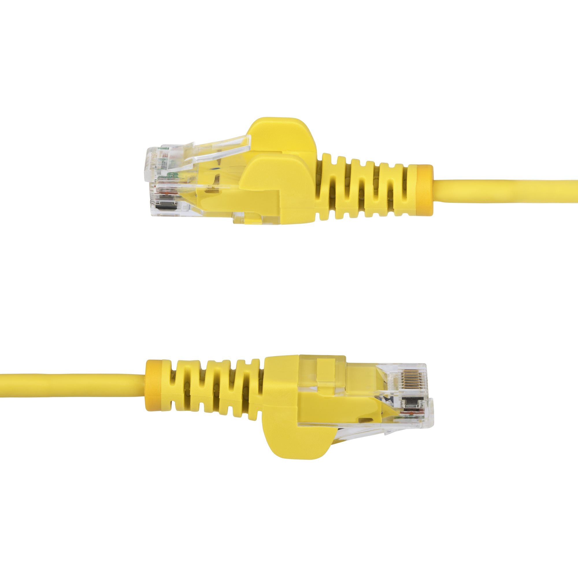 25cm Yellow Slim CAT6 Ethernet Cable