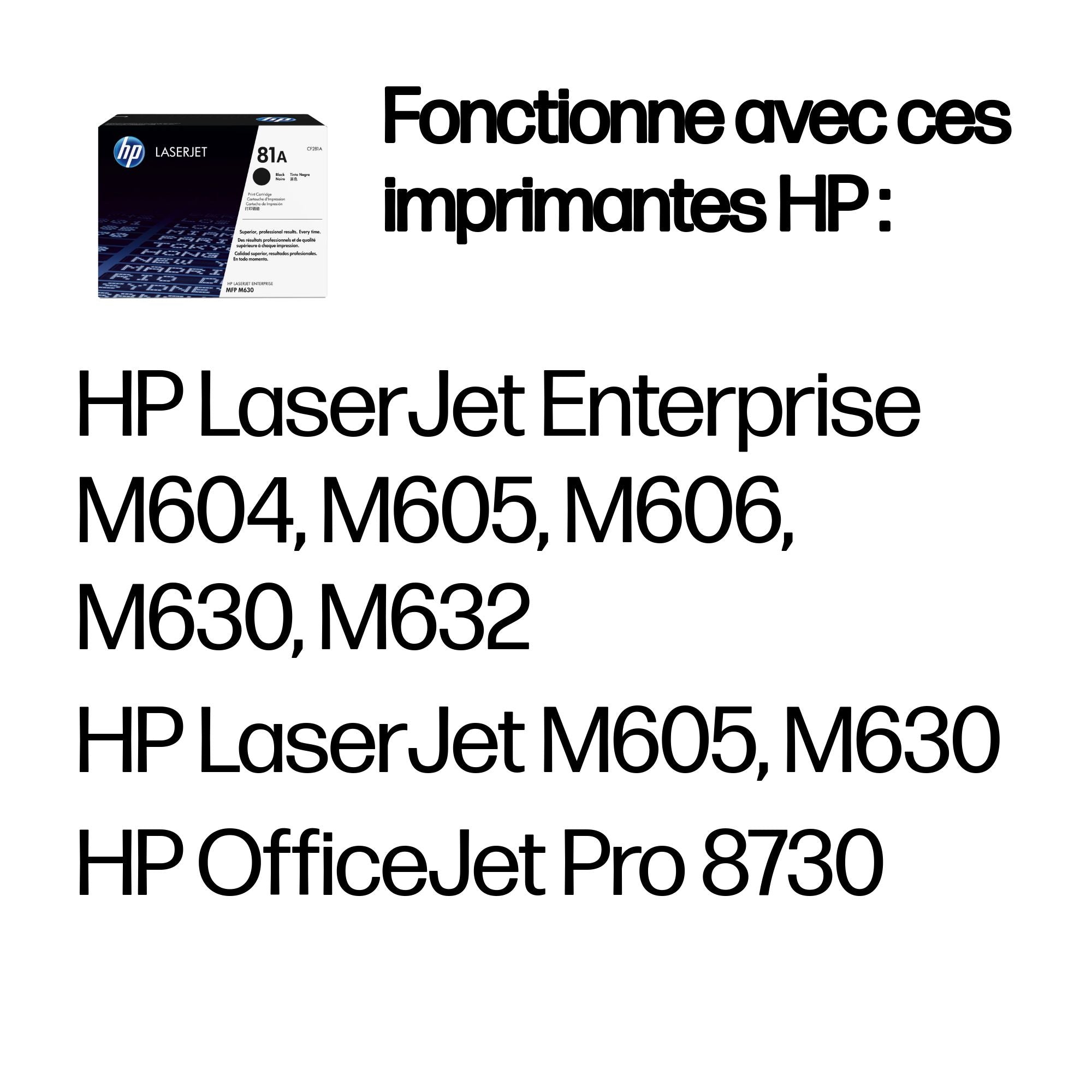 HP 81A original Toner cartridge CF281A black standard capacity 10.500 pages 1-pack