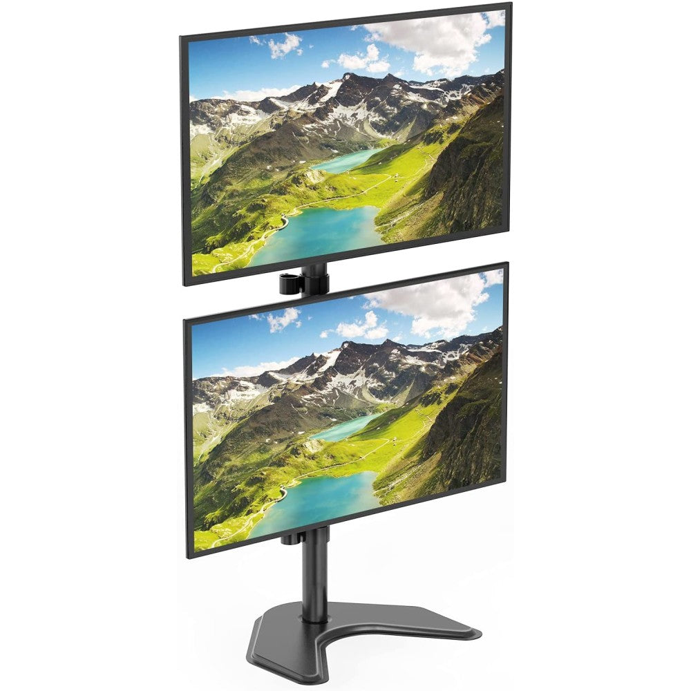 "Techly ICA-LCD 2520V Support de bureau vertical pour 2 moniteurs 13-27"" LCD 10kg"